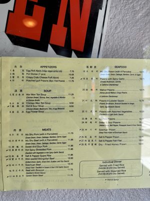 Little Namking Chinese Food menu 1